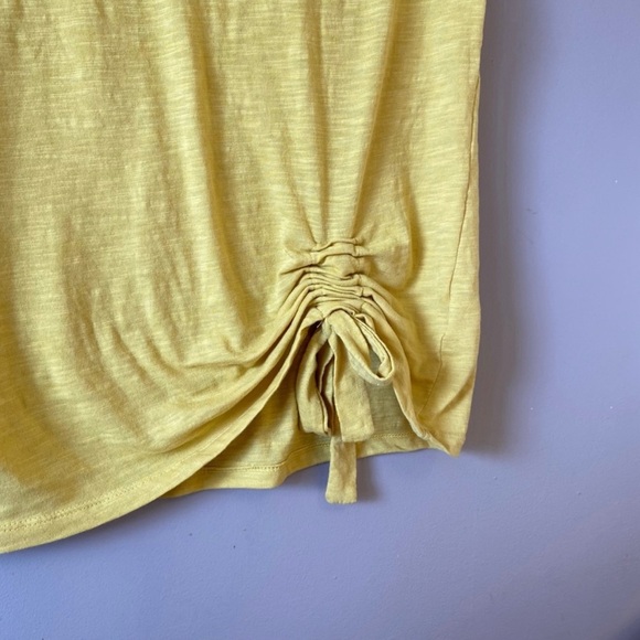 mySTYLE Women’s Yellow Short Sleeve Top - Picture 4 of 6